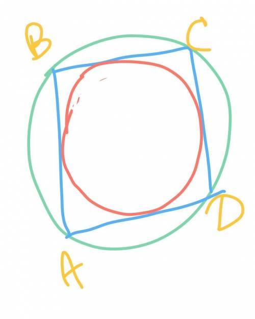 Дано: авсд -квадрат , r=4√2см ,найти : a-? ,r-?