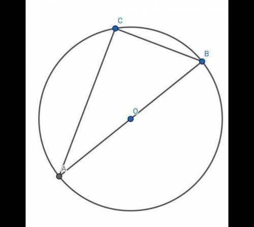Дано, решения дана окружность с центром в точке о. ав диаметр, точка с отмечена на окружности, угол