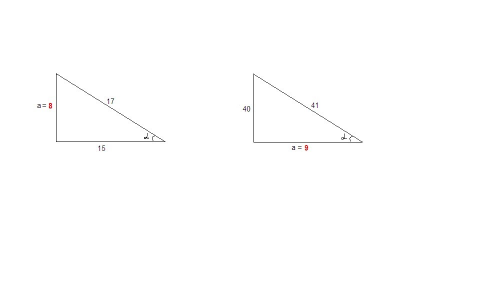 1)найдите ctg a, sin a, tg a если cos a=15/17 2)найдите cos a, tg a, ctg a, если sin a=40/41 в перво