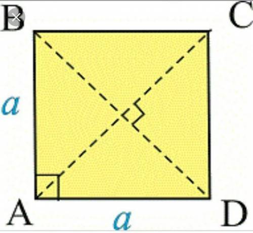 Вквадрате abcd сторона ab равна 6 см.чему равна диагональ квадрата bd? слелайте рисунок.​