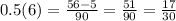 0.5(6)=\frac{56-5}{90}=\frac{51}{90}=\frac{17}{30}