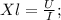 Xl=\frac{U}{I};\\