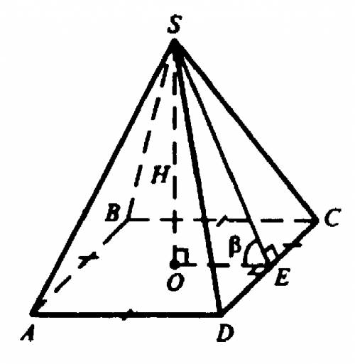 Объем правильной четырехугольной пирамиды 36. двугранный угол при основании 45 градусов. найдите сто