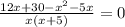 \frac{12x+30-x^{2}-5x}{x(x+5)}=0
