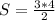 S=\frac{3*4}{2}