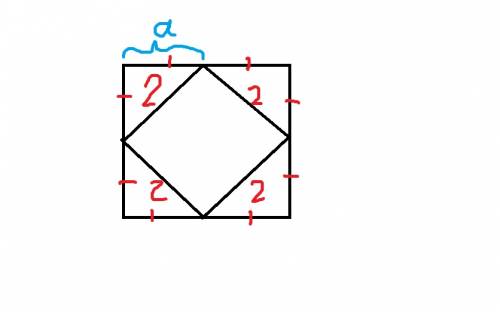 Расстояние между непересекающимися диагоналями вух смежных боковых граней куба равно 2. определить п