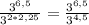 \frac{3^{6,5}}{3^Х2*2,25}}}=\frac{3^{6,5}}{3^{4,5}}}