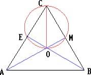 Медиона ам и ве треугольника авс пересекаются в точке о. точки о, м, е, с лежат на одной окружности.