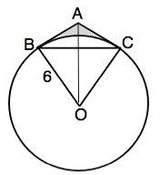 Нужно))из точки а к окр. с центром о и радиусом,равным 6 см проведены две касательные ав и ас образу
