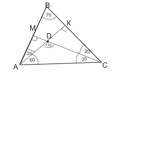 Висота трикутника abc проведені з вершини а і с перетинаються в точці d .знайти кут с,якщо кут adc=1