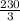 \frac{230}{3}