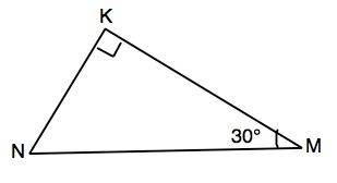 Треугольник nkm. угол k = 90 градусов. угол n = 2 углу m. mn - kn = 15 см. найти kn