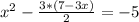 x^2-\frac{3*(7-3x)}{2}=-5