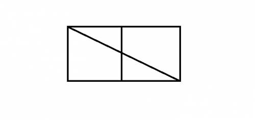 Пирог прямоугольной формы двумя разрезами разделите на 4 части так, чтобы 2 из них были четырехуголь