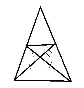 Втреугольнике две медианы равны. докажите, что данный треугольник равнобедренный. как доказать это б