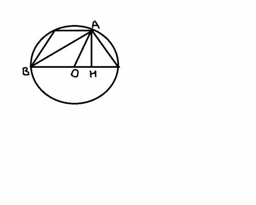Вокружность радиуса корень из 5 вписана трапеция с основаниями 3 и 4. найдите диагональ трапеции.есл
