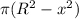 \pi(R^2-x^2)