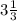 3\frac{1}{3}