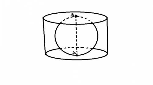Диаметр шара равен высоте цилиндра осевое сечение которого есть квадрат. найдите отношение объемов ш