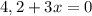 4,2+3x=0