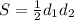 S= \frac{1}{2} d_{1} d_{2}