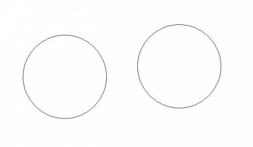 При кругов эйлера изобразите два равных множества и сделайте соответствующую запись