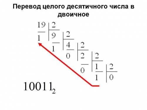 Как переводить из десятичной в двоичную систему