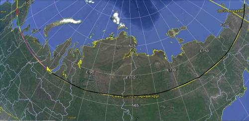 Рассчитайте с определения координат протяжённость территории россии: с запада на восток по северному