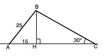 Из точки к прямой проведены 2 наклонных длина одной из них 25см,а длина ее проекции 15 см.найти длин