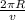 \frac{2 \pi R }{v}