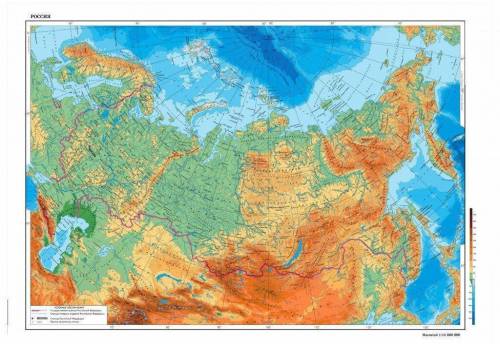 Объясните закономерности размещения основных форм рельефа на территории россии. какие карти вы при э
