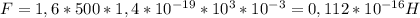 F=1,6*500*1,4*10^{-19} *10^3*10^{-3}=0,112*10^{-16} H