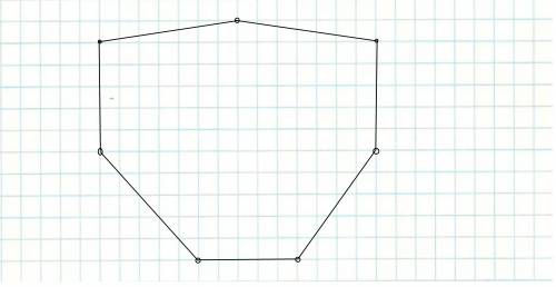 Как нарисовать многоугольник с семью углами