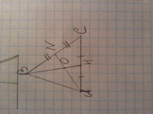 Постройте треугольник, зная середины двух его сторон и точку пересечения медиан