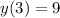 y(3)=9