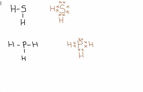 Составьте электронные и структурные формулы фосфина ph3 и сероводород h2s определите в каком веществ
