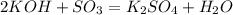 2KOH + SO_3 = K_2SO_4 + H_2O