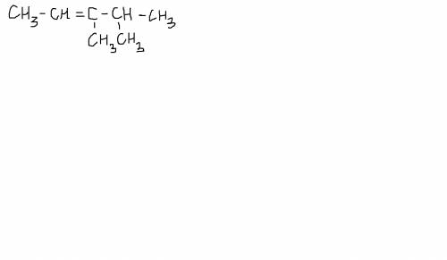 Напишите структурную формулу 3,4-диметилпентен-2