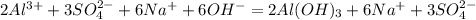 2Al ^{3+} +3SO_{4} ^{2-} +6Na^++6OH^- = 2Al(OH)_{3}+6Na^++3SO_{4}^{2-}