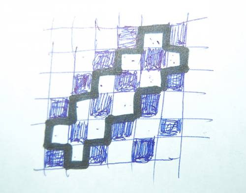 На бесконечной шахматной доске с клетками размером 1х1 проведена замкнутая несамопересекающаяся лома