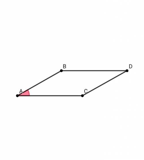 Впараллелограмме abcd стороны равны 6 см и 8 см,угол а=30 градусов.найдите площадь параллелограмма a