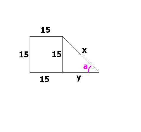Тангенс острого угла прямоугольной трапеции равен 5/6. найдите ее большее основание, если меньшее ра