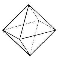 Выпуклый многогранник имеет 6 вершин и 8 граней. найдите число ребер и изобразите этот многогранник.
