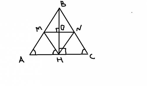 Основа равнобедренного треугольника равна 28 см, а периметр треугольника образованного средними лини
