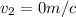 v_{2}=0m/c