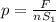 p= \frac{F}{nS _{1} }