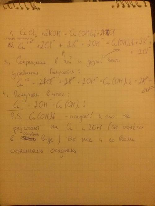 Как составлять качественные реакции? вот например дано cu и oh. нужно писать так: cucl2+2koh=cu(oh)2
