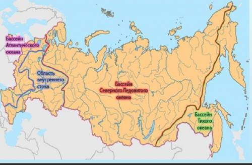 Наибольшая часть территории россии принадлежит бассейну… 1) внутреннего стока 3) северного ледовитог