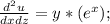 \frac{d^2u}{dxdz}=y*(e^x);