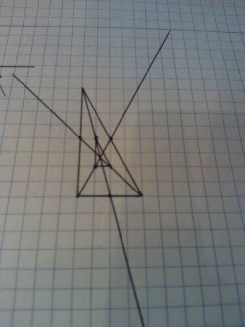 Через середины 2 медиан треугольника проведена плоскость, не с плоскостью треугольника. докажите, чт